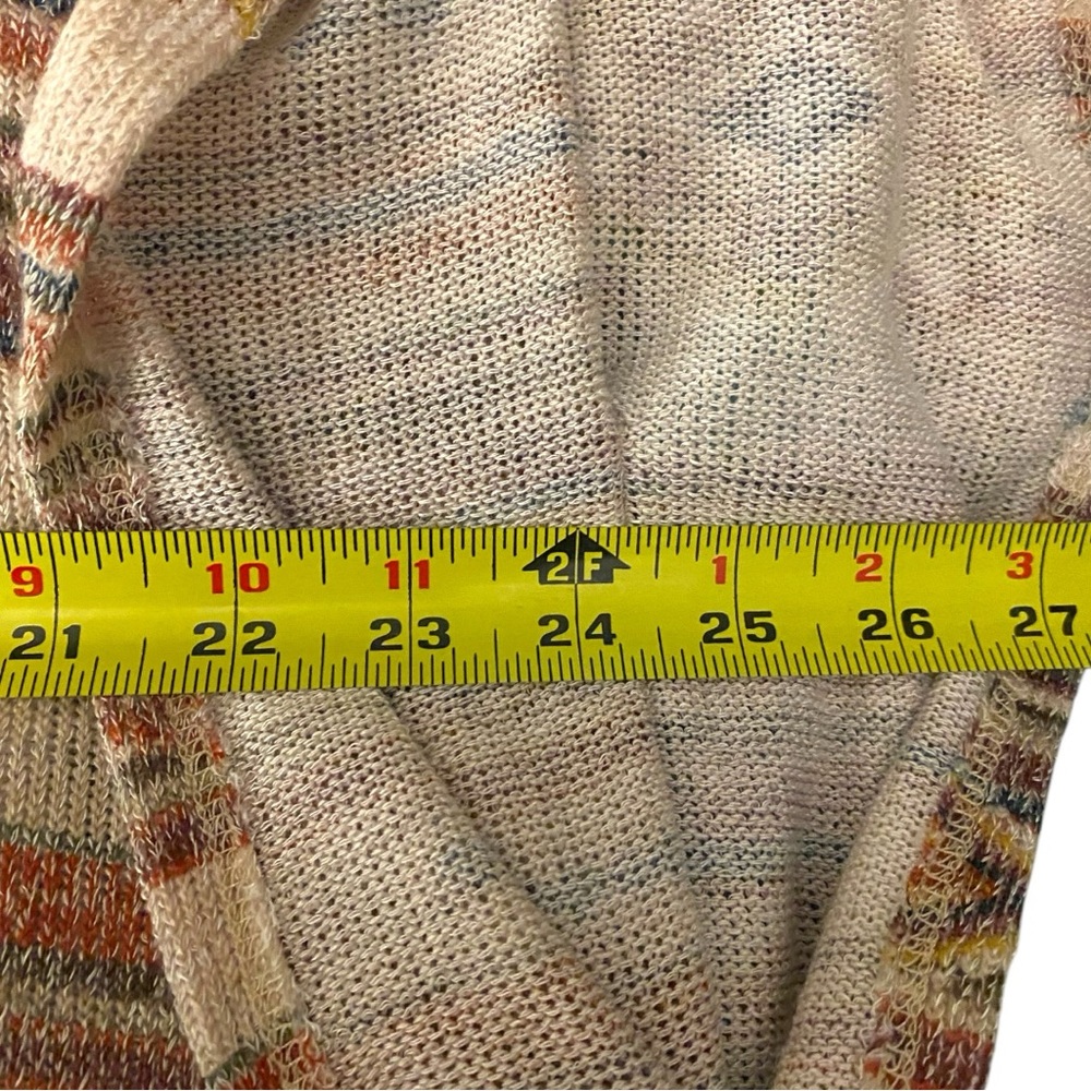 American Rag Multicolor Poncho with Crochet Hem - Picture 7 of 8